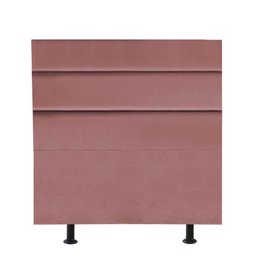 Cabeceira Turim 90cm Solteiro Quarto Luxo Cama Box Suede Rose Gold - D House Decor - 1