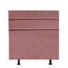 Cabeceira Turim 90cm Solteiro Quarto Luxo Cama Box Suede Rose Gold - D House Decor - 1