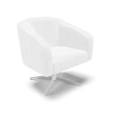 Ver imagem 3 de Cadeira Sala de Jantar Giratória Cromada Kit 2 Stella Sintético Pu D03 - D'Rossi Cor Branco