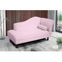 Ver imagem 2 de Recamier Divã Dubai 140 Cm Braço Esquerdo Rosa Claro