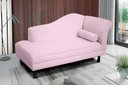 Ver imagem 2 de Recamier Divã Dubai 140 Cm Braço Esquerdo Rosa Claro
