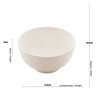 Bowl de Porcelana Branco Diamond 11,5 x 6 cm - Lyor - 5