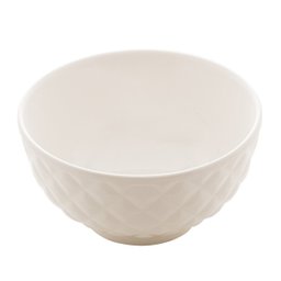 Bowl de Porcelana Branco Diamond 11,5 x 6 cm - Lyor - 1