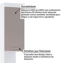 Ver imagem 5 de Mesa de Cabeceira Alta 38cm 1 Porta e 1 Gaveta Alpes Luciane Móveis