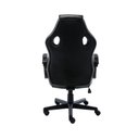 Ver imagem 4 de Cadeira Gamer Reclinável Giratória Quest Fratini Poliuretano (pu) Preto e Cinza Base Rodízio