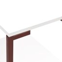 Ver imagem 5 de Mesa com Prateleira Industrial Nicola Cobre Tampo Branco
