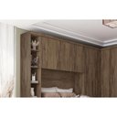 Ver imagem 5 de Módulo de Quarto Casal Armário Ponte Aéreo -queen 167cm Rizon-linea C- 4 Portas Cumaru-fendi 25