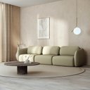 Ver imagem 1 de Sofá Modular 3 Lugares Orla CabeCasa MadeiraOriginals Verde Água