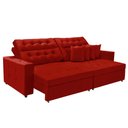 Ver imagem 3 de Sofá Texas 2.60m Retrátil e Reclinável - Vermelho