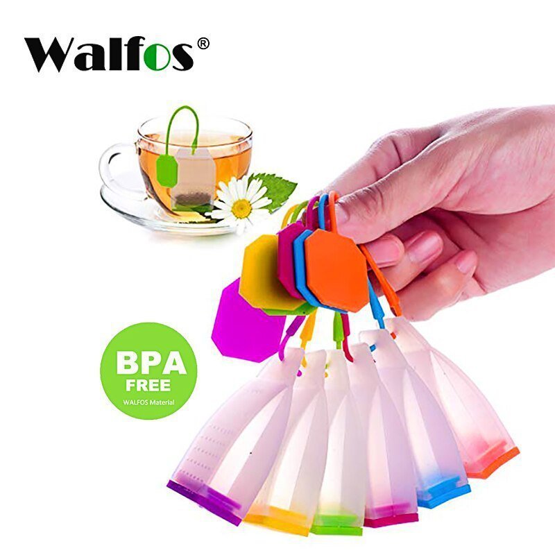 Sacos De Chá WALFOS De Silicone, Filtros Infetores De Chá Com Aroma Laranja - 2
