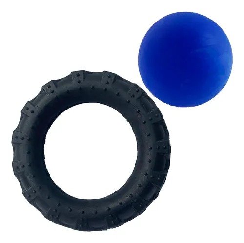 Kit de Brinquedos com Pneu e Bola Azul - 2