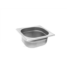 CONJ 6 CUBAS Gastronômicas Em INOXGN 1/6x65 mm 1 Litro SEM Tampa SEM Alça Originais ZAHAV
