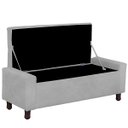 Ver imagem 5 de Calçadeira Baú Casal Queen Estofada Valencia Veludo