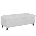 Ver imagem 1 de Calçadeira Baú Casal Queen Estofada Valencia Veludo