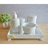 Kit Higiene Porcelana Bebê Maternidade - Nuvem Amarelo - 1
