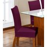 Kit de Capas de Cadeira Estofada 4 Lugares Mesa de Jantar Protege Muda a Decoração Malha Helanca Lis - 2