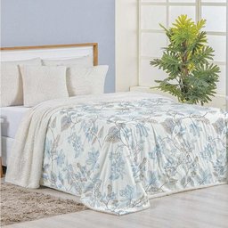 Cobertor Queen Top Line Estampado Hipercal/sherpa 1 Peça - Lince - 1