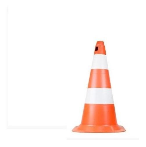 2x Cone Sinalização Rígido Plt 50cm de Trânsito - 4