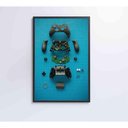 Ver imagem 2 de Quadro Controle Xbox 120x80 Cm Vidro Impresso