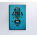 Ver imagem 3 de Quadro Controle Xbox 120x80 Cm Vidro Impresso