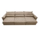 Ver imagem 5 de Sofá Retrátil e Reclinável 4.12m Molas Ensacadas Cama inBox Botonê Espuma Viscoelástico Bege