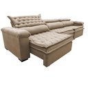 Ver imagem 7 de Sofá Retrátil e Reclinável 4.12m Molas Ensacadas Cama inBox Botonê Espuma Viscoelástico Bege