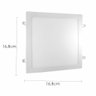 Kit 5 Painel Plafon Led 12w Quadrado Embutir Branco Frio - 3