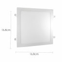 Ver imagem 3 de Kit 5 Painel Plafon Led 12w Quadrado Embutir Branco Frio