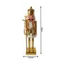 Quebra Nozes Decorativo Natal Pintura Eletroestática Dourado Gold 60cm - Magizi - 3