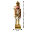 Ver imagem 3 de Quebra Nozes Decorativo Natal Pintura Eletroestática Dourado Gold 60cm - Magizi