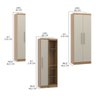 Guarda Roupa Casal Modulado com Painel Cabeceira Selene 7 Peças Carvalho - 3