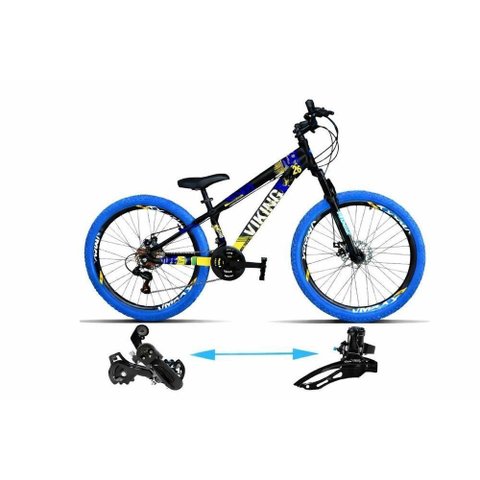 Bicicleta Vikingx TUFFX25 Vmaxx Aro 26 Alumínio 21 Marchas Freio a Disco Tuff