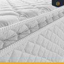 Ver mais imagens de Cama Box com Colchão de Molas Ensacadas Pillow Top Flora + Auxiliar de Molas Unique Solteiro 88cm