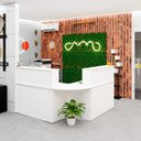 Ver imagem 1 de Balcão Atendimento de Canto em L Recepção Consultório 120x60 Netmobil - Branco