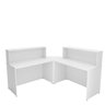 Balcão Atendimento de Canto em L Recepção Consultório 120x60 Netmobil - Branco - 4