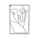 Ver imagem 1 de Enfeite de Metal de Parede Preto Coração 30x20x1 cm - D'Rossi