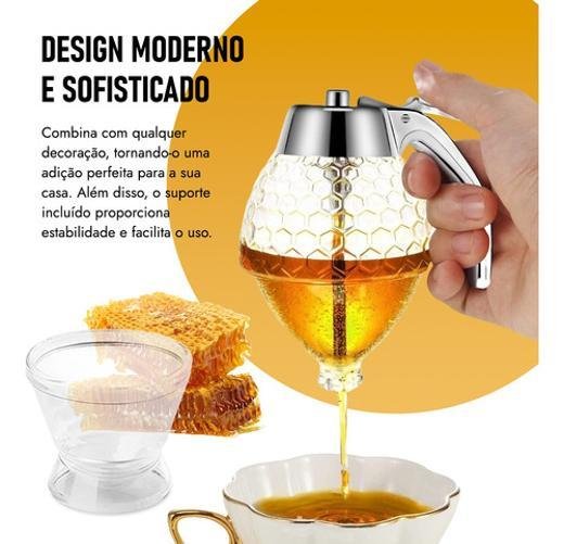 Meleira Porta Mel Acrílico Dispenser 200ml - 3