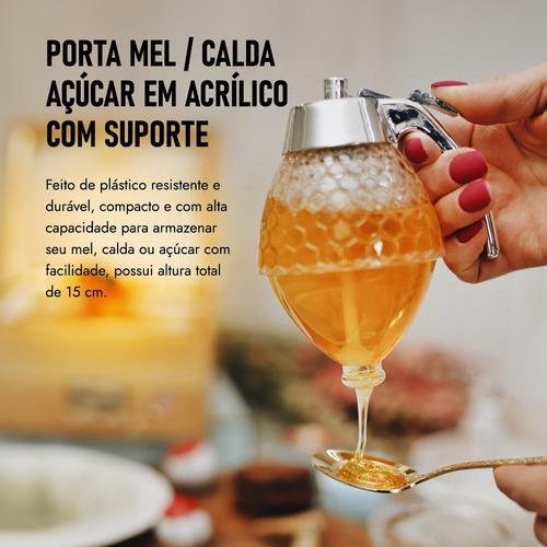 Meleira Porta Mel Acrílico Dispenser 200ml - 2