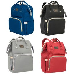 Mochila Maternidade Impermeável Multifuncional Bebê Preto - 2
