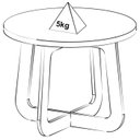 Ver imagem 4 de Mesa de Centro para Sala de Estar 59 Cm 4670 Cinamomo Arly