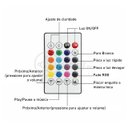 Ver imagem 2 de Lâmpada LED 12W E27 RGB Colorida com Caixa de Som Bluetooth e Controle Remoto