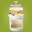 Ver imagem 3 de Balde Forma de Gelo Reservatorio Recipiente Tampa Alça Pegador Dispenser Casa Festa Evento Reuniao