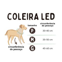Coleira LED 3 Funções Verde Tam. M Mimo - PP341 PP341 - 5