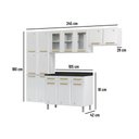 Ver imagem 3 de Cozinha Completa Modulada Aço 4 Peças com Balcão com Tampo Multimóveis CR20370