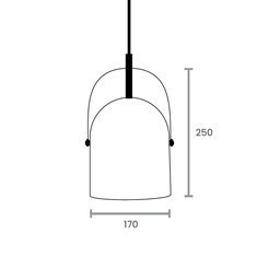 Lustre Pendente Taschibra Bell E27 Bivolt Cobre 02110278-33 - 4