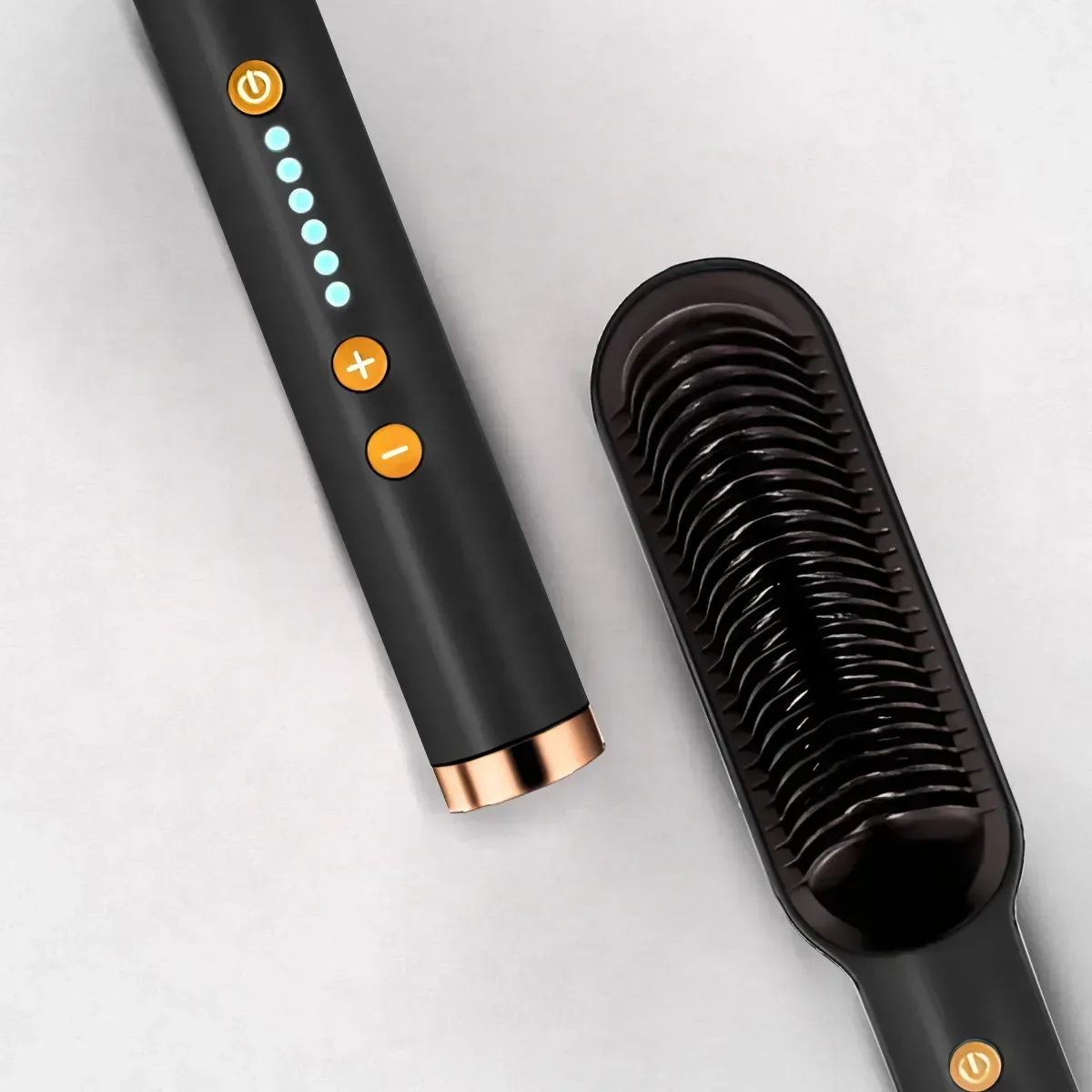 Ver imagem 2 de Escova Pente Alisadora de Cabelo Profissional Preto