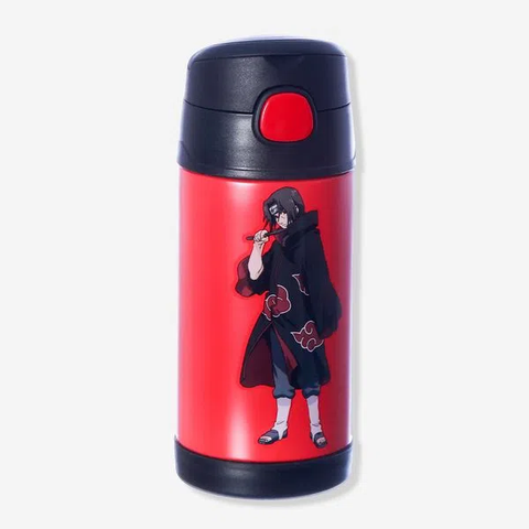 Garrafa Click Com Canudo 300ML Akatsuki - Naruto