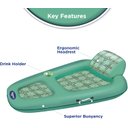 Ver imagem 4 de Aqua Boia Inflável para Piscina com Encosto de Cabeça