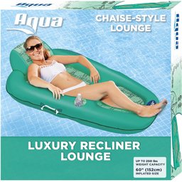 Aqua Boia Inflável para Piscina com Encosto de Cabeça - 2
