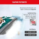 Ver imagem 6 de Ferro a Vapor Elétrico Arno Steamgliss Fsgp 1200W Branco Verde 220V